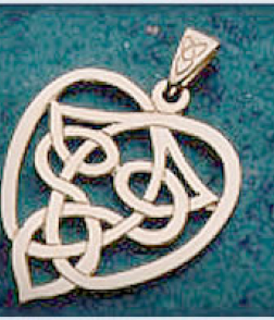 Large Celtic Heart Pendant