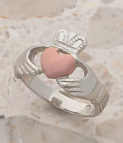 Two Tone Ladies Claddagh Ring
