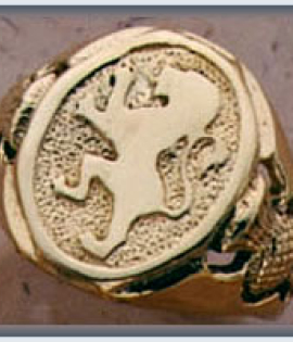 Gents Lion Rampant Ring