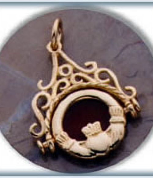 Small Claddagh Fob Pendant Small Claddagh Fob Pendant