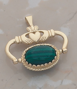 Large Claddagh Fob Pendant