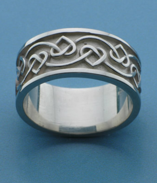Wide Celtic Heart Knot Ring Wide Celtic Heart Knot Ring