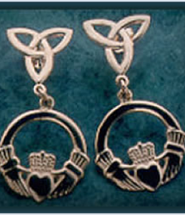 Trilogy Claddagh Earrings