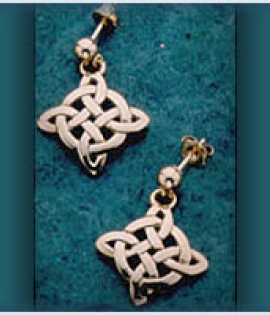 Snowflake Knot Earrings