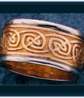 8mm Rui Knot Two Tone Ring