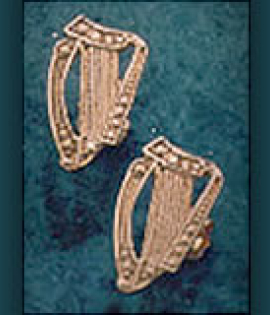 Medium Harp Stud Earrings