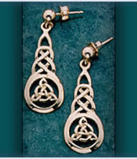 Fancy Knot Drop Earrings