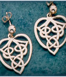 Celtic Heart Earrings